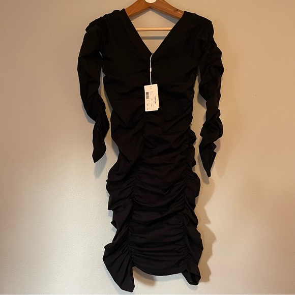 Helmut Lang Ruched Midi Dress - Picture 3 of 7